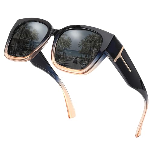 Myiaur Fit Over Sunglasses for Women, Trendy Designer...