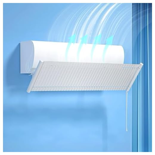 Deflector para aire acondicionado universal, ajustable, para parabrisas de aire acondicionado, escudo de frío y calor, para casa/oficina, ancianos, bebés, mujeres embarazadas (blanco)