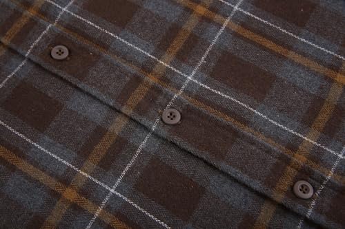 Alex Vando Mens Button Down Shirts Regular Fit Long Sleeve Casual Plaid Flannel Shirt