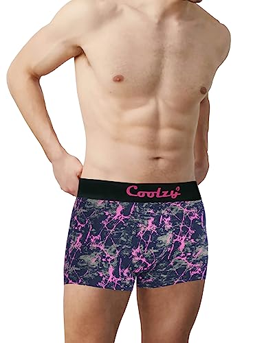 Image of Men's Cotton Printed Regular Fit Trunk | Soft and Comfortable Underwear for Men (Multicolour) (Pack of 3)