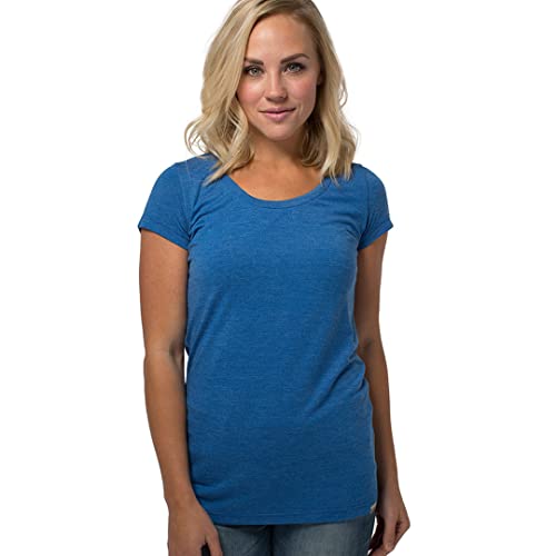 Cariloha Bamboo Scoop tee - Comfortable, Buttery Soft and Stylish - Beautiful Blend of Bamboo-Viscose Fabric - Naturally Thermal Regulating and Moisture Wicking - 2XL - Reaf Blue Heather - 1 Pc Cover