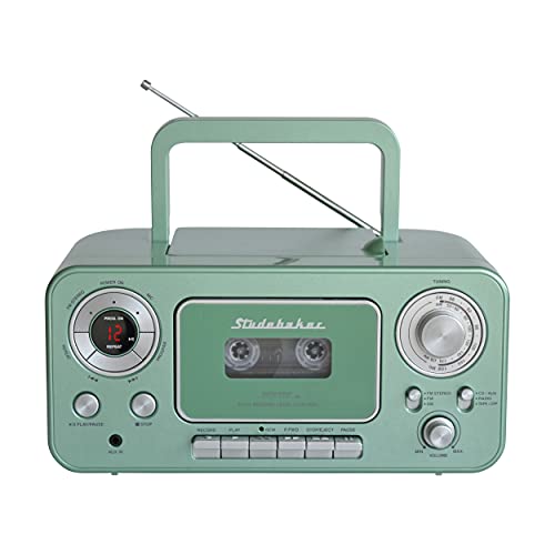 Image of Studebaker SB2135BTTS Portable Stereo CD Player with Bluetooth, AM /FM Stereo Radio and Cassette Player /Recorder