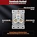 AIDA 10-30R Dryer Outlet 30-Amp 3-Pole, 3-Wire 125/250-Volts Non-grounding Heavy Duty Flush Mount Power Receptacle for Dryer, Space Heaters, UL Listed, 030626