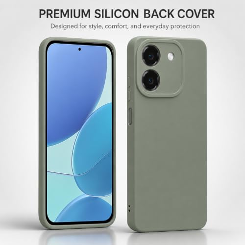 Image of FIRST MART Matte Silicone Back Cover for AI+Pluse 2 - Green