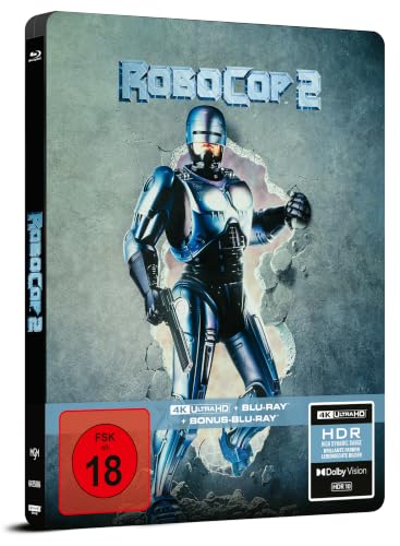 RoboCop 2 – 4K Steelbook (UHD + Blu-ray Disc + Bonus Blu-ray)