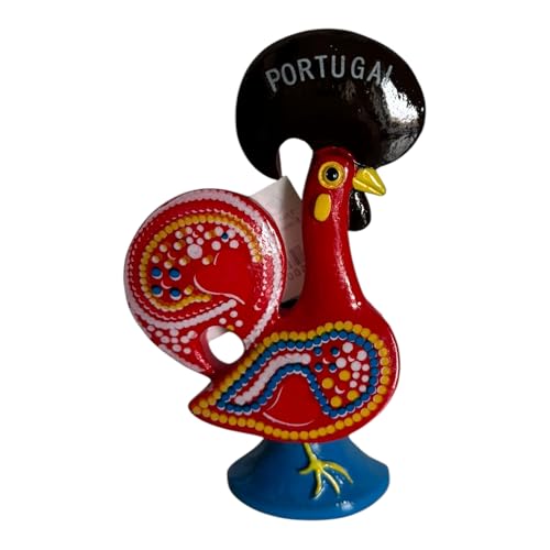 Aimants de réfrigérateur en céramique coq portugais motifs populaires du Portugal Souvenir touristique Cadeau parfait décorations de cuisine Aimants de...
