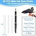 90 Pcs Mini Hot Glue Sticks, Clear Glue Gun Sticks for Metal, Wood, Glass DIY Art Craft & School Projects Craft, Bond (4