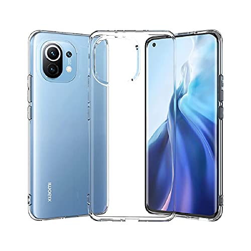 Image of Amazon Brand - Solimo Basic Case for Mi 11 Lite (Silicone Clear)