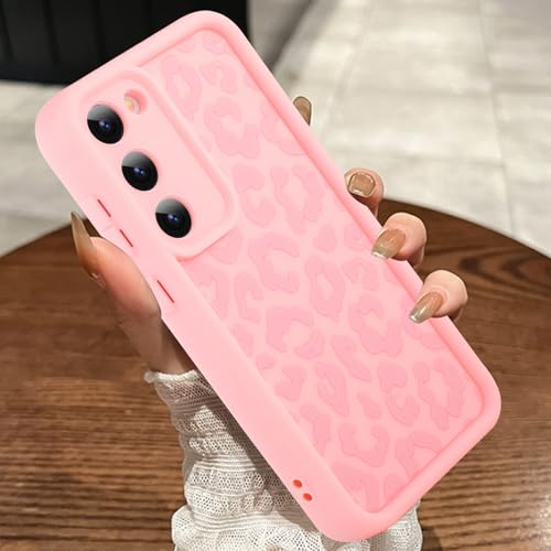 Image of Compatible with Samsung Galaxy S22 Case, Cheetah Print Shockproof Soft TPU Protective Case for Women Girls, Slim Anti Scratch Leopard Case for Samsung Galaxy S22 6.1 Inch, Pink