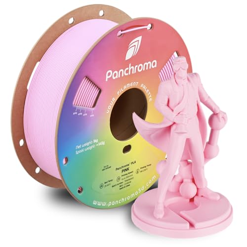 Image of Polymaker Panchroma PLA Pink 3D Printer Filament, 1.75mm, 1kg Spool, Easy to Print, High Speed Printing, Tangle Free, AMS Compatible, Perfect for Toys, Decor, Miniatures, Models & Cosplay