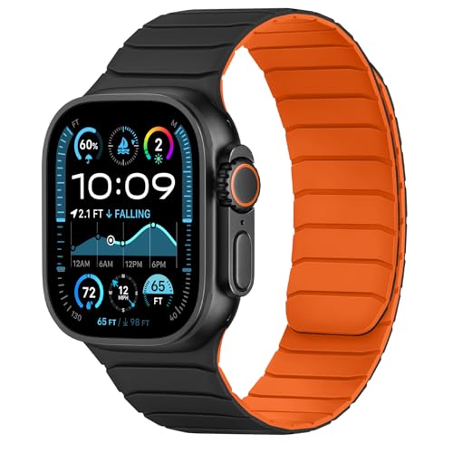 Tasikar Magnetic Silicone Apple Watch Band 42–49mm