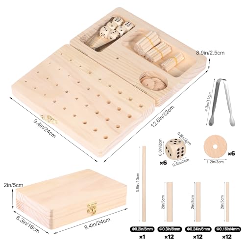 Wooden Pegboard for Finger Dexterity, 36-Hole Wooden Hand Therapy Peg Board with Finger Exercise Tools, Occupational Therapy Toys for Adults to Improve Fine Motor Skills and Hand-Eye Coordination - Image 3