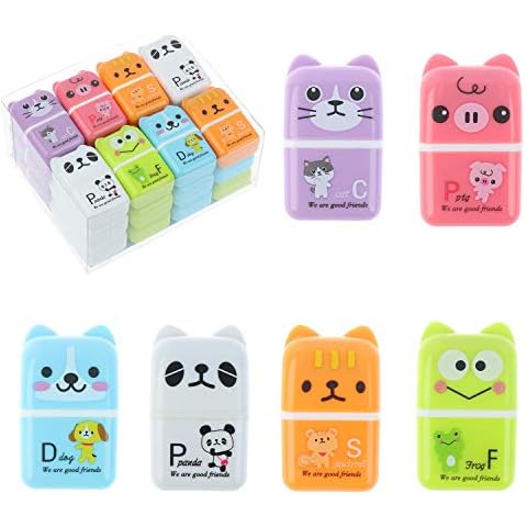 Xgood 24 Pieces Erasers Roller Erasers Cover