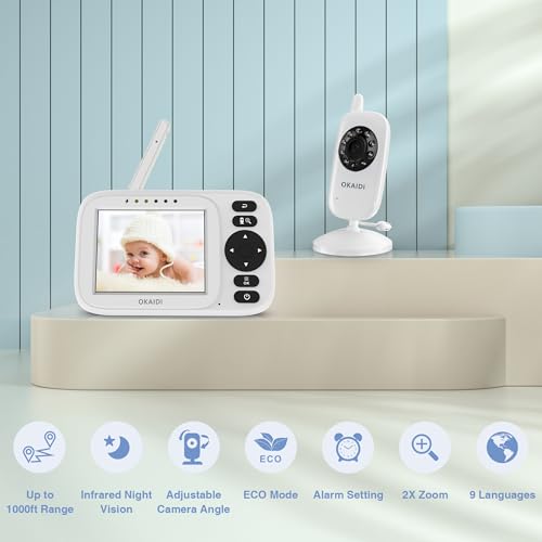 OKAIDI Baby Monitor with Camera and Audio の商品画像 1