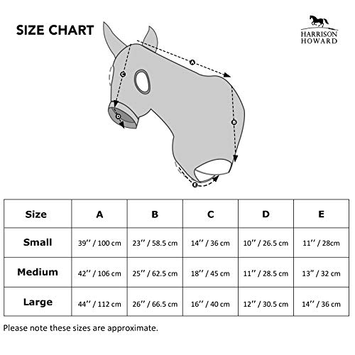 Image of Harrison Howard Stretch Horse Slinky Hood All-Covered Comfortable Horse Sleazy Neck with Zipper -Red Large