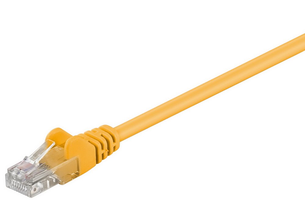 Goobay 69428 CAT 6 patch cable U/UTP yellow - CCA material
