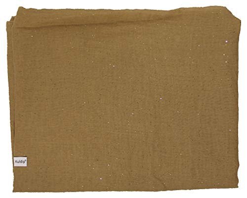 Kuldip Maxi Pashmina Style Scarf Stole With Gold Glitter.3