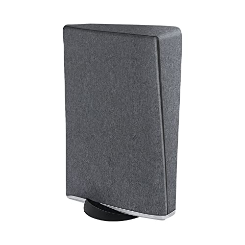 Tolesum Staubhülle für PS5, PS5 Staubschutzhülle,Spritzwasserdichte Cover für Playstation 5 Konsole Digital Edition/Ultra HD-Grau Cover