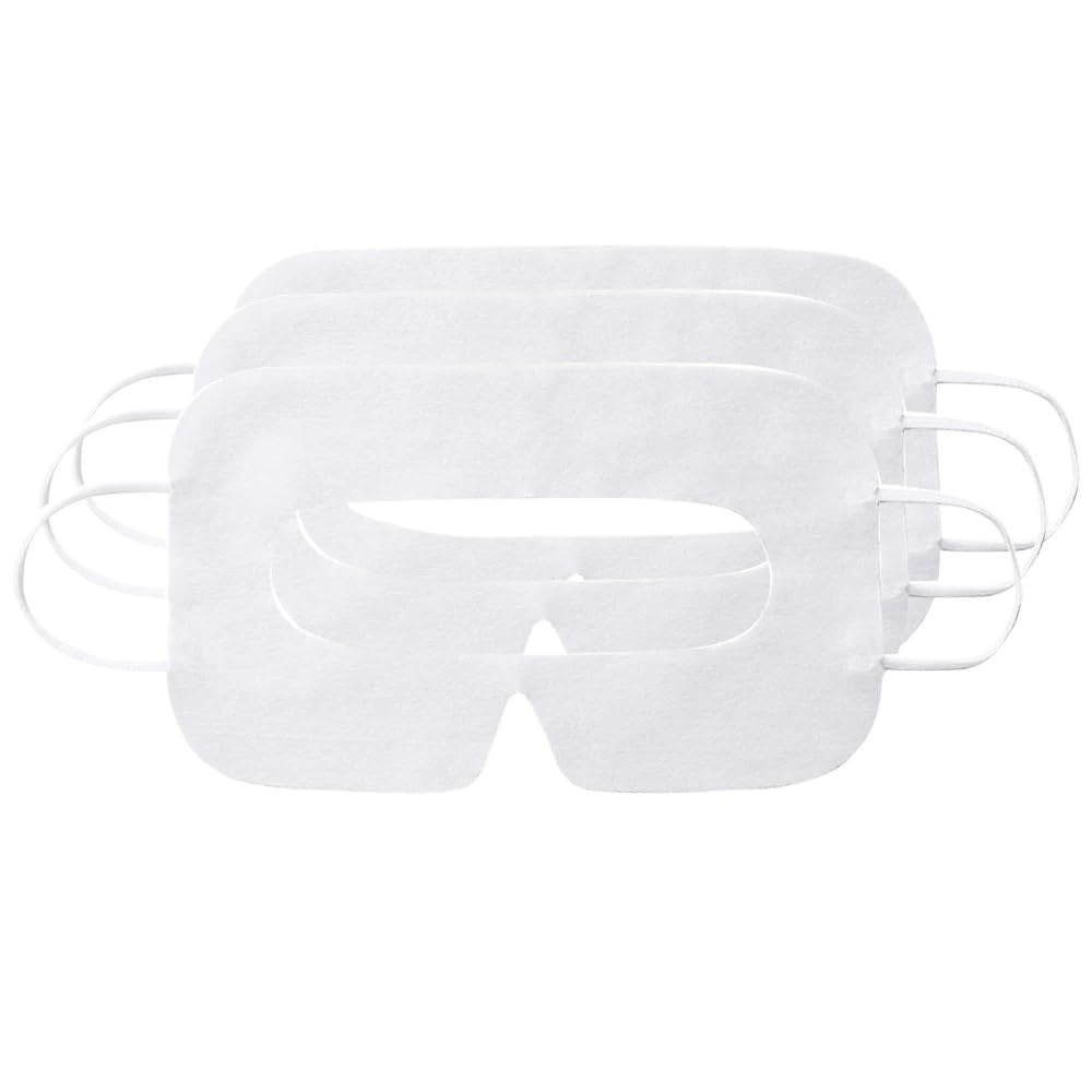 100pcs VR Universal Eye Cover Disposable Eye Mask Face Protection Cover Pad for Oculus Quest 2 VR Accessories (Color : 100pcs White)