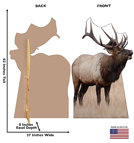 Image of Cardboard People Elk Life Size Cardboard Cutout Standup - Made in USA