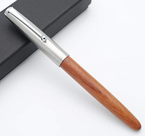 JINHAO 51A 木製万年筆 スチールキャップ Extra Fine Nib 0.38mm
