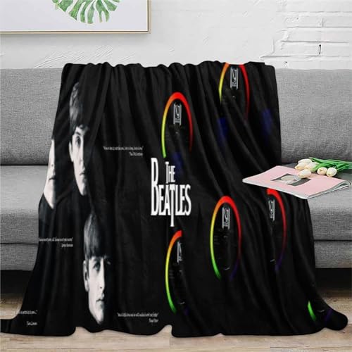 CHEWYZ Couverture en Flanelle imprimée The Beatles,Couverture en Peluche à Motif 3D,Couverture Tendance d’automne,Couverture Douce et pelucheuse pour Enfants,garçons et Adultes (100x130cm) - Les Beatles, Paul McCartney, John Lennon, RIngo Starr, George Harrison CHEWYZ Couverture en Flanelle imprimée The Beatles,Couverture en Peluche à Motif 3D,Couverture Tendance d'automne,Couverture Douce et pelucheuse pour Enfants,garçons et Adultes (100x130cm) – Image 4