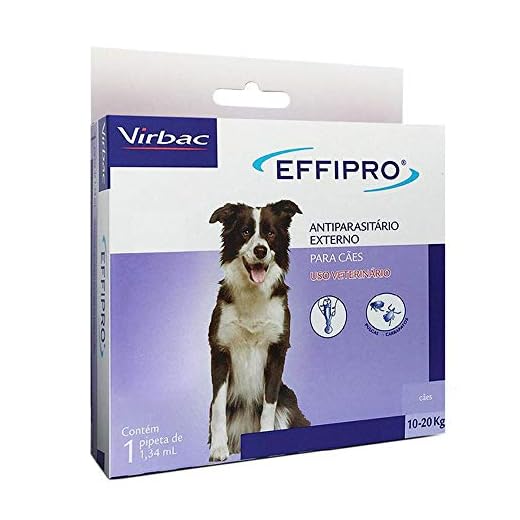 Antipulgas e Carrapatos Effipro Cães 10 a 20kg 1,34ml Virbac