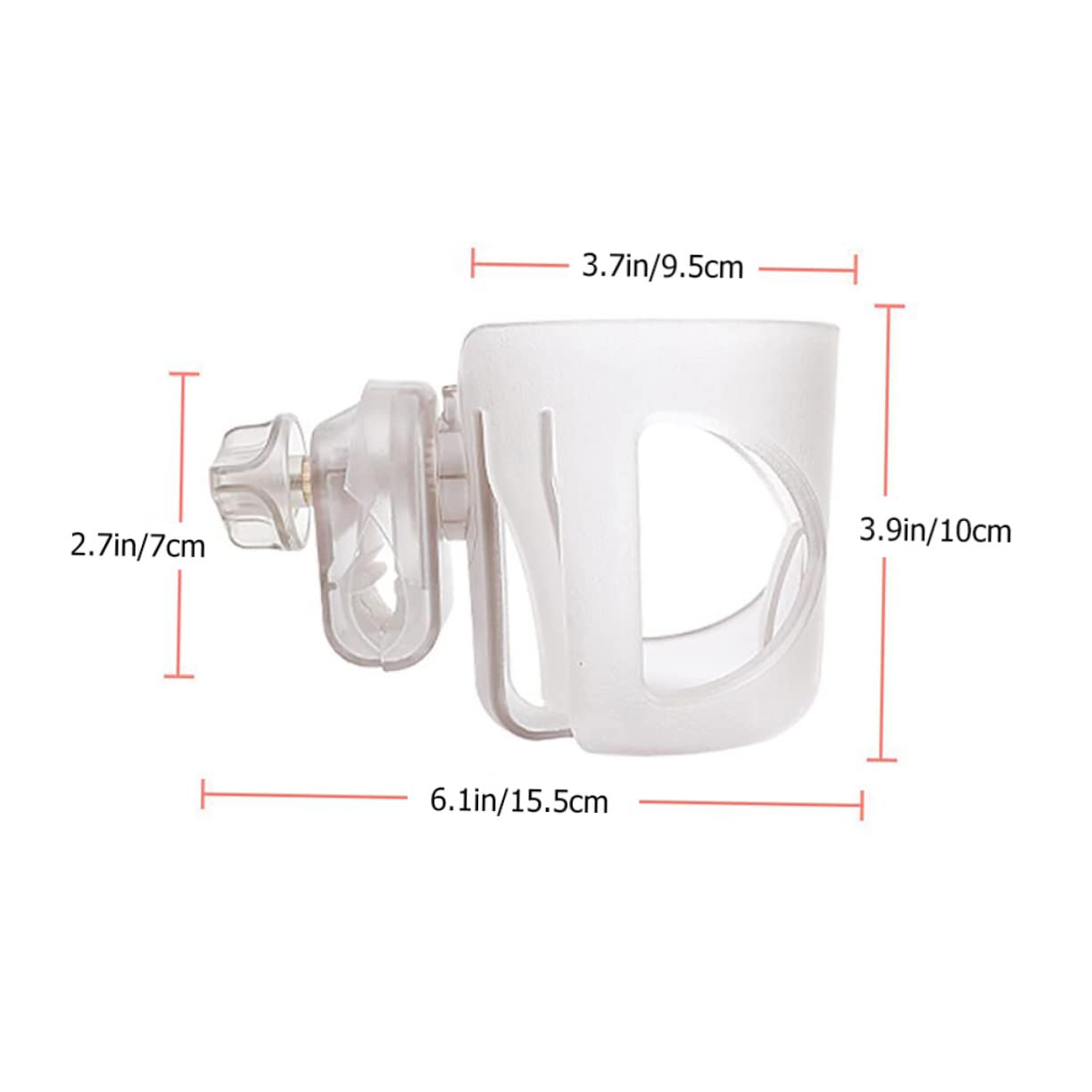 Vaguelly Baby Stroller Cup Rack Stroller Bottle Holder Drinks Holder Anti-Slip Gasket