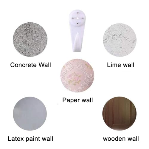 Image of 50 PCS Concrete Wall Hooks, Concrete Wall Picture Hangers, Brick Hooks Invisible Heavy Duty Nail Hangers, No Drilling Hooks for Concrete, Cinder Block, Brick, Stucco, Hard Walls