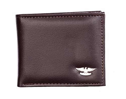 Image of Brown Slim Pu Leather Wallet Purse for Boys and Men