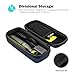 ProCase Hard Case for Hybrid Electric Trimmer and Shaver, Travel Organizer Carrying Bag for QP2520 QP2530 QP2620 QP2630 -Black -Navy