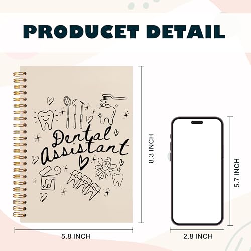 Carnet de notes assistant dentaire BearCake 14x21 cm à spirale