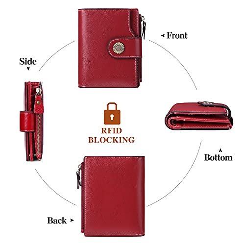 FALAN MULE Small Wallet for Women Leather Bifold Compact Small Womens Wallet with RFID Blocking - Image 5