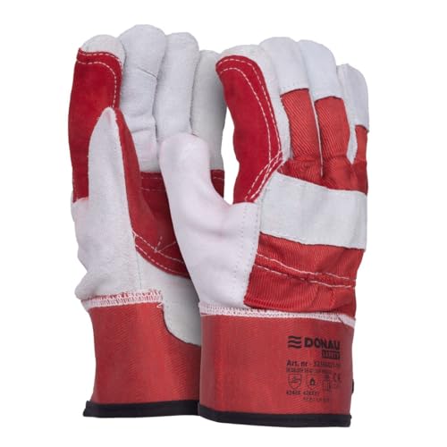 DONAU SAFETY Guantes de trabajo de cuero resistente Docker tipo/t...