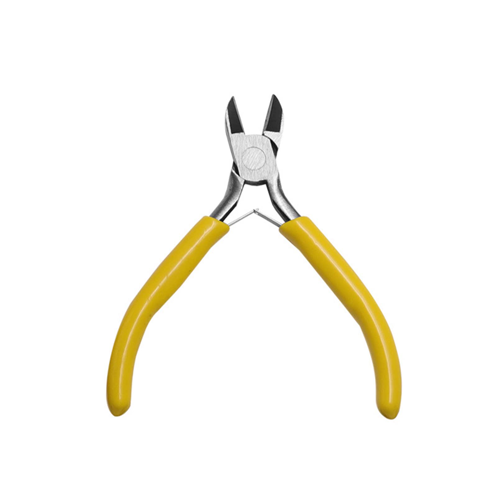 Buxuaaaa Diagonal Mouth Cutting Wire Plier With Yellow End Hand Tools Jewelry Pliers Fit Beadwork Repair Beading Jewelry Making Jewellery Plier