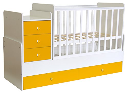 POLINI Kids  Lettino da bambino combinato Simple 1100 con cassettiera