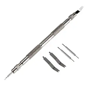 DIY Crafts 5.3 Inch Professional Stainless Steel Spring Bar Link Pin Remover Tool Set for Watch Wrist Bands Strap Removal Repair Fix Kit Gadget (Pack Of 1 Pc, Design No #1)
