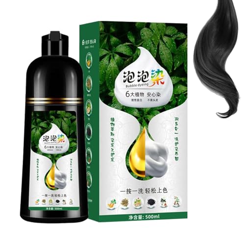 Tinte para el cabello de espuma para plantas | Producto de coloración para el cabello gris 500ml - Tinte de espuma para mujeres que trabajan en el hogar Cuidado del salón