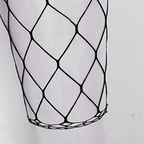 Image of Women's Fishnet High Waist Tights See Through Knee Length Legging Club Rave Dance Half Pants