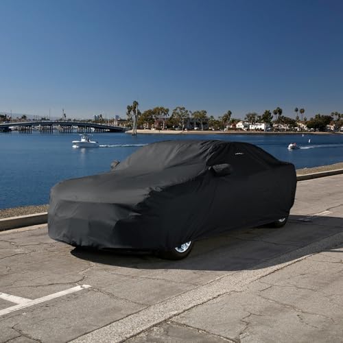 Image of iCarCover Premium Custom Car Cover for 2012-2025 BMW 3-Series Sedan Heavy Duty Waterproof All Weather Rain Snow UV Sun Protector Custom Fit Full Exterior Indoor Outdoor Protection Car Cover (Black)