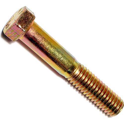 Image of Hard-To-Find Fastener Grade 8 Hex Cap Coarse Large Bolts, Bulk Pack, Steel Hex Bolts for Construction, Home Improvement, 7 /16-14 x 2-1 /2, Pack of 25