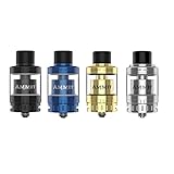 Die beiliegende Topcap mit 810er Anschluss ermöglicht zudem die Verwendung von größeren DripTips, welche noch mehr Dampf austreten lassen. Wem 5 ml zu viel sind, der kann den RTA durch einfaches Einsetzen des Adapters auf 2 ml verkleinern.