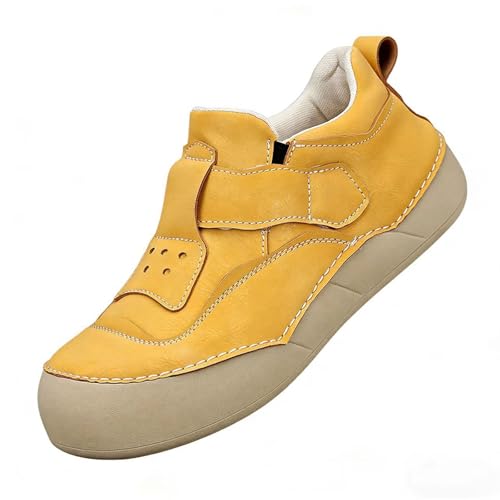 Baskets décontractées en cuir femme : fini les pieds serrés grâce à la fermeture réglable