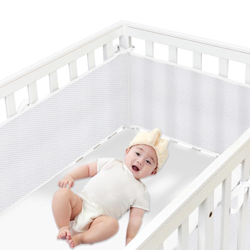 Image of 4-Side Enclosure, Upgraded Bed Upholstery Bumper Enclosure (White)