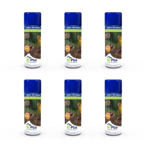 Adybac 1001 | Insecticida, ovicida y larvicida | Cucarachas | Moscas | Chinches | Garrapatas | Pulgas | Piojos | Mosquitos | 6 unidades |