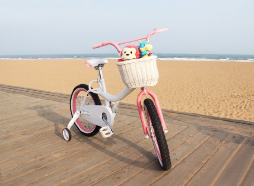 Colorbasket Kid's Front Handlebar Bike Basket,White