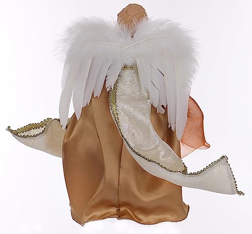 Octmustard Christmas Tree Topper Decorations Angels,10-Inch Angel Treetop For Holiday Ornament Or Home Decor (10“, Copper Gold) #TOP2