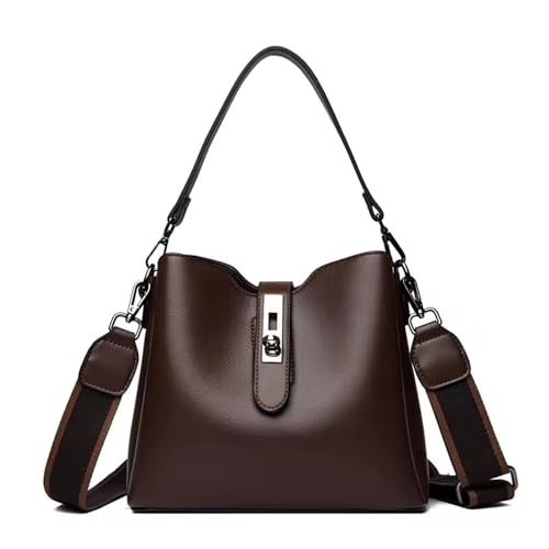 Image of Bucket Bag for Women,Trendy Bucket Crossbody Bag Small Vintage Elegant Tote Bag Women's Shoulder with 2 Shouder Straps