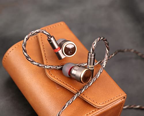 Image of Linsoul TINHIFI T4 Plus 10mm Magnetic CNT Driver in-Ear Monitor with N54 Circuit, CCAW Voice Coil, Metal Case, Wood Faceplate, Detachable Silver-Copper Cable for Audiophile Musician