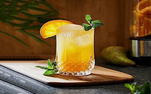 Image of WRINGO 280ml Italian Premium Juice Glasses and Transparent Water Glass Medium Size Tumbler Glasses for Drinking Water and Cocktails, Diamond Design Glass Water Glass Set of 6 (Lining, Set of 6)